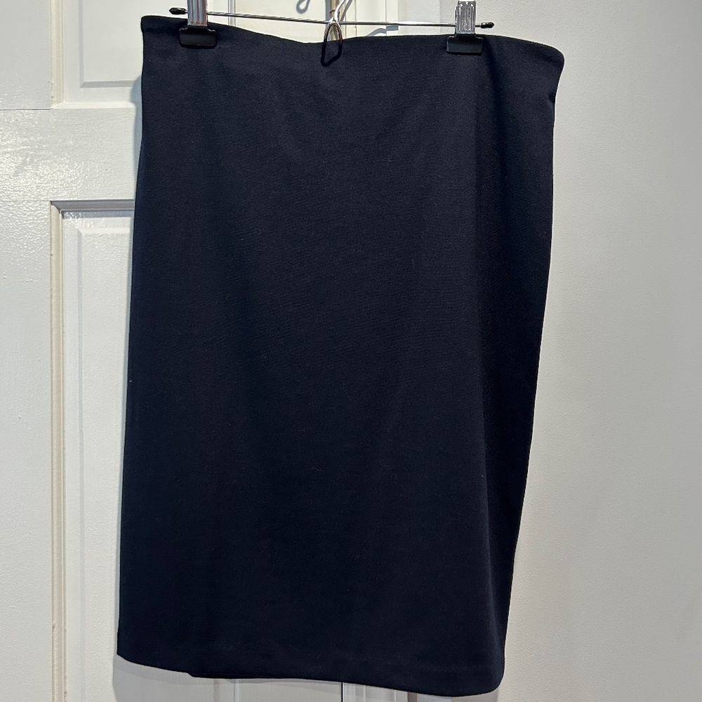 Philosophy Navy Midi Skirt, size 14